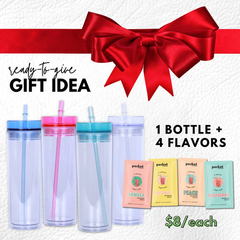 Flavored Syrup + Water Bottle Bundle