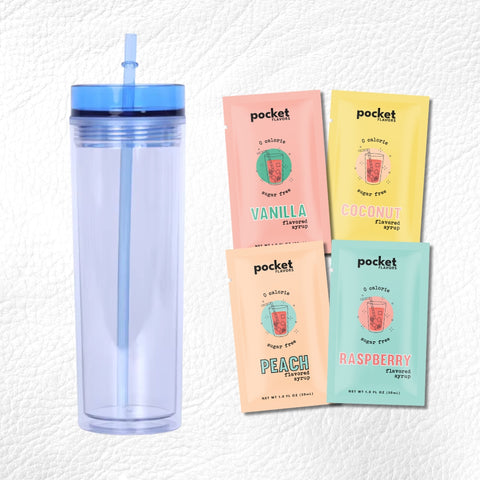 Flavored Syrup + Water Bottle Bundle