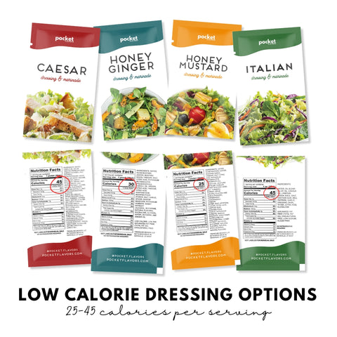 Variety Pack Low Calorie Dressings - New Flavors