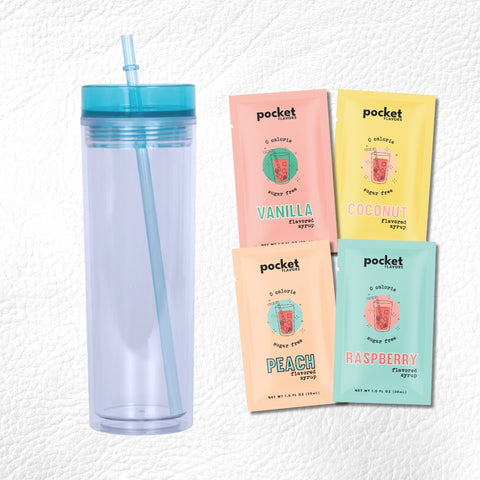 Flavored Syrup + Water Bottle Bundle