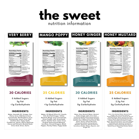 "The Sweet" Variety Dressing Pack - 32 Count