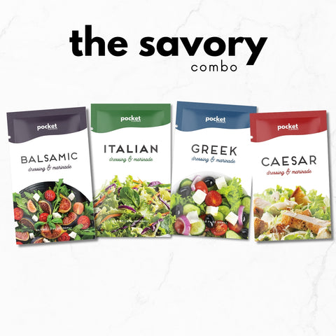 "The Savory" Variety Dressing Pack - 32 Count