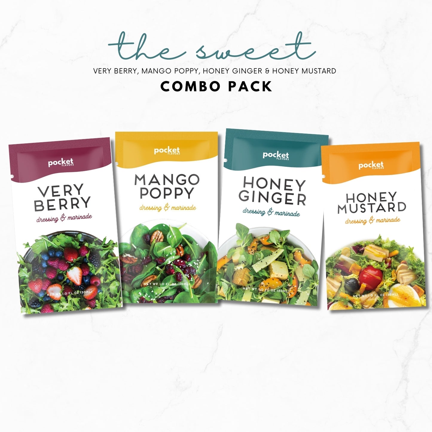 "The Sweet" Variety Dressing Pack - 32 Count